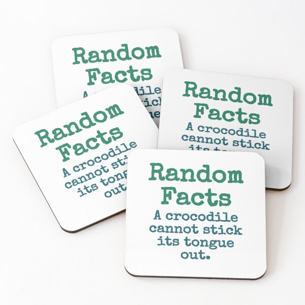 Item preview, A Crocodile Cannot Stick Its Tongue Out - Trivia Fact designed and sold by CrankyOldDude.