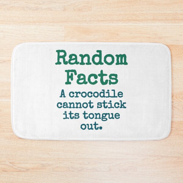 Item preview, A Crocodile Cannot Stick Its Tongue Out - Trivia Fact designed and sold by CrankyOldDude.