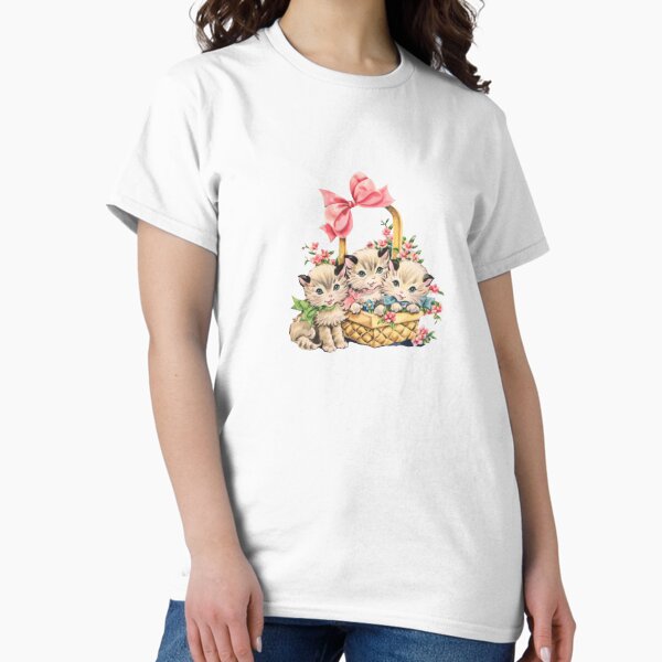 Coquette Vintage Cats Classic T-Shirt