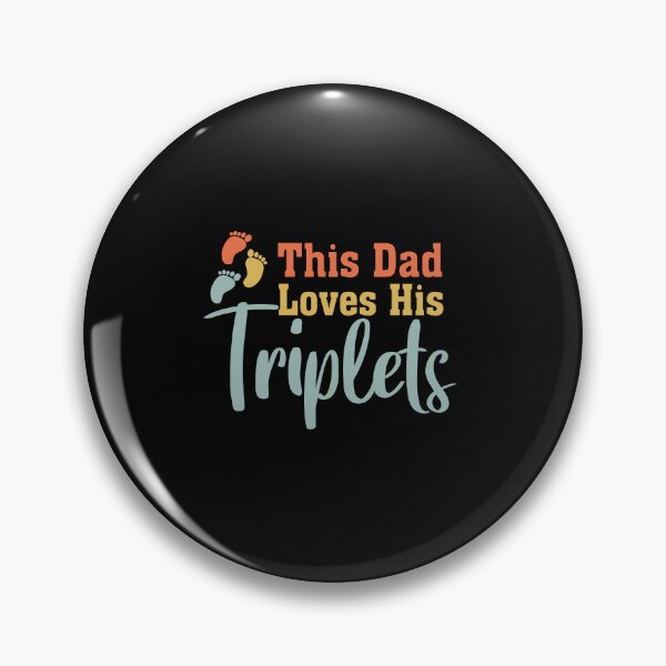 Item preview, This Dad Loves His Triplets designed and sold by teesBYAlioui.