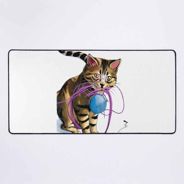 Item preview, Cat Playing With A Ball Of St classic designed and sold by SociableAnimals.