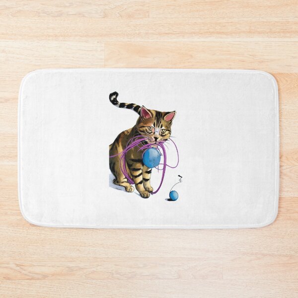 Item preview,  Cat Playing With A Ball Of St classic designed and sold by SociableAnimals.