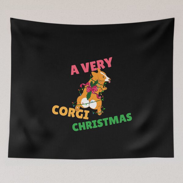 Item preview, Funny A Very Corgi Christmas designed and sold by Harmonick-Tees.
