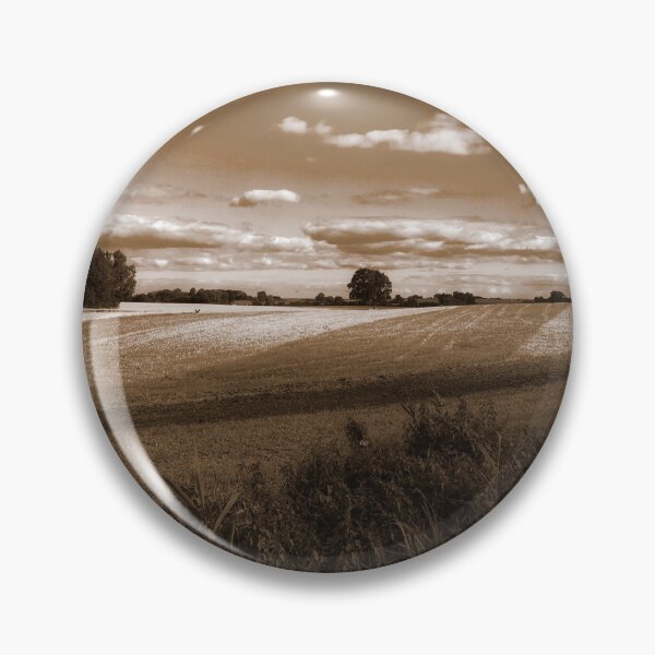 Item preview, Splendid scenic sepia view of German farmland of Schleswig-Holstein  designed and sold by Khala.