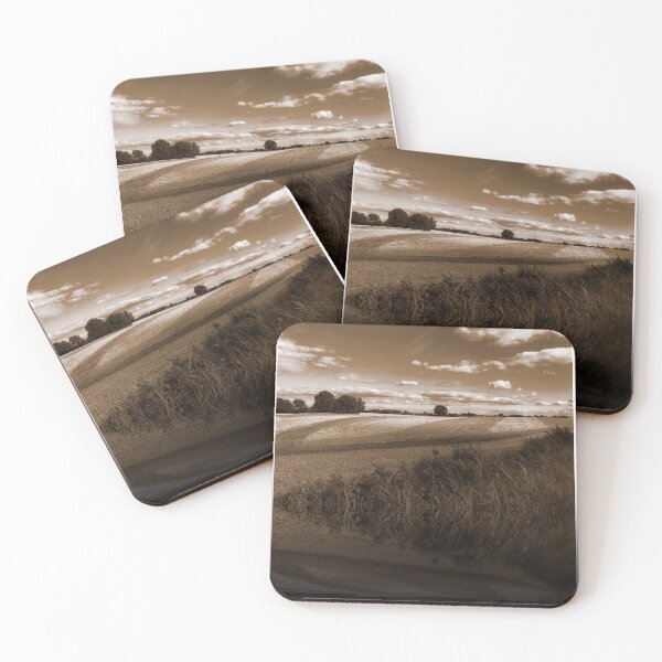 Item preview, Splendid scenic sepia view of German farmland of Schleswig-Holstein  designed and sold by Khala.