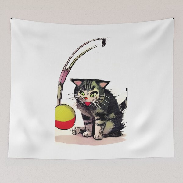 Item preview,   Cat Playing With A Ball Of St classic designed and sold by SociableAnimals.