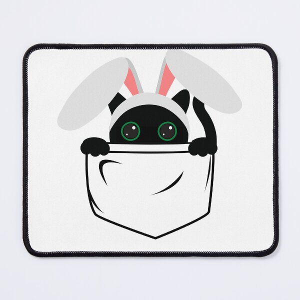 Item preview, Kitten in pocket with rabbit ears designed and sold by ZdunekDesign.