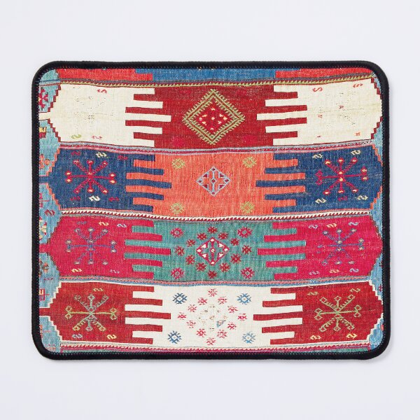 Item preview, Kurdish Malatya East Anatolian Saf Kilim Print designed and sold by Vicky Brago-Mitchell®.