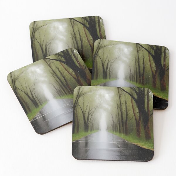 Item preview, Road through a forest in the rain designed and sold by Zosimus.