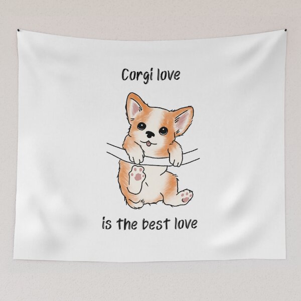 Item preview, Corgi Love Is The Best Love Corgi designed and sold by Harmonick-Tees.
