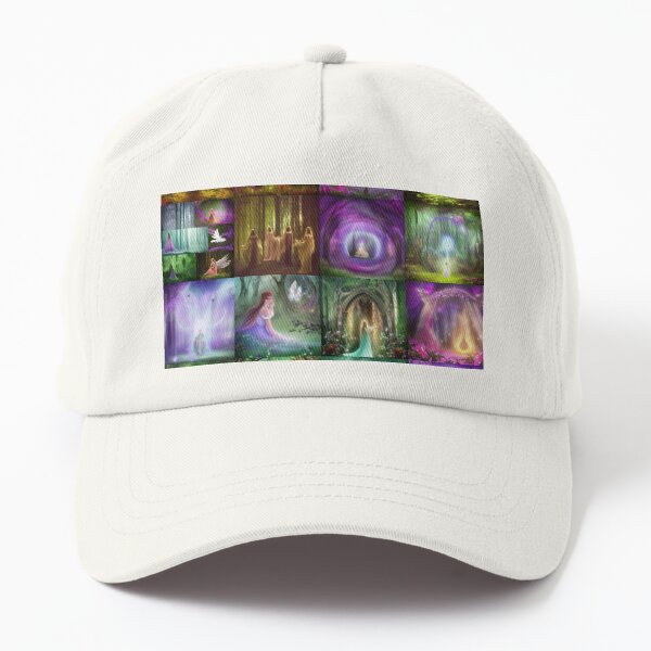 Enchantment,  ethereal setting, enchanting music, mystical being Dad Hat
