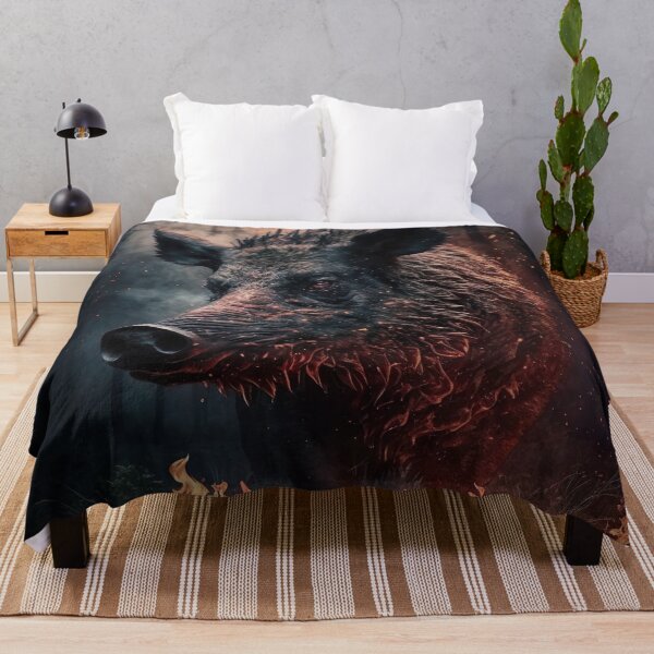 Item preview, Boar in the fire designed and sold by WallArtExclusiv.