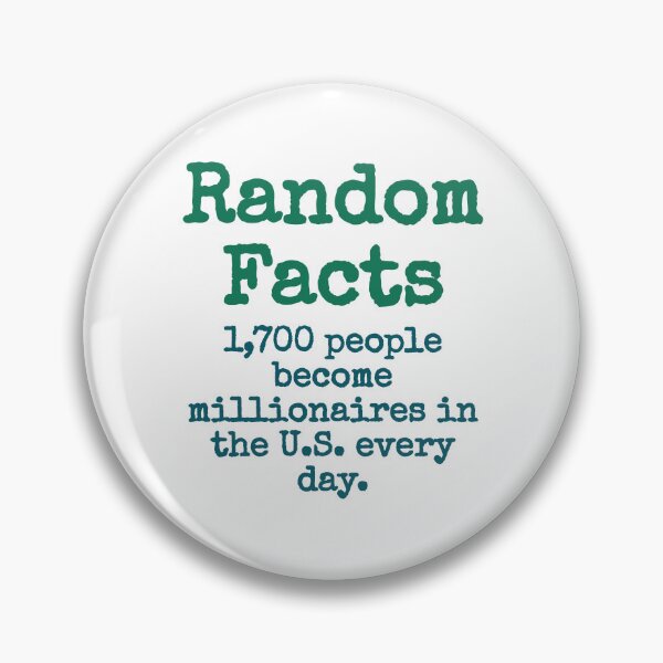 Item preview, 1700 People Become Millionaires - Trivia Fact designed and sold by CrankyOldDude.