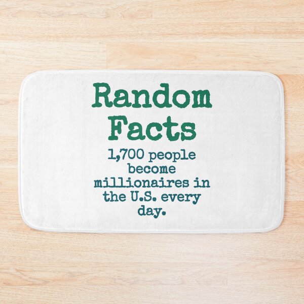 Item preview, 1700 People Become Millionaires - Trivia Fact designed and sold by CrankyOldDude.