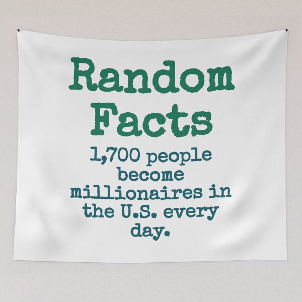 Item preview, 1700 People Become Millionaires - Trivia Fact designed and sold by CrankyOldDude.