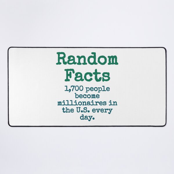 Item preview, 1700 People Become Millionaires - Trivia Fact designed and sold by CrankyOldDude.