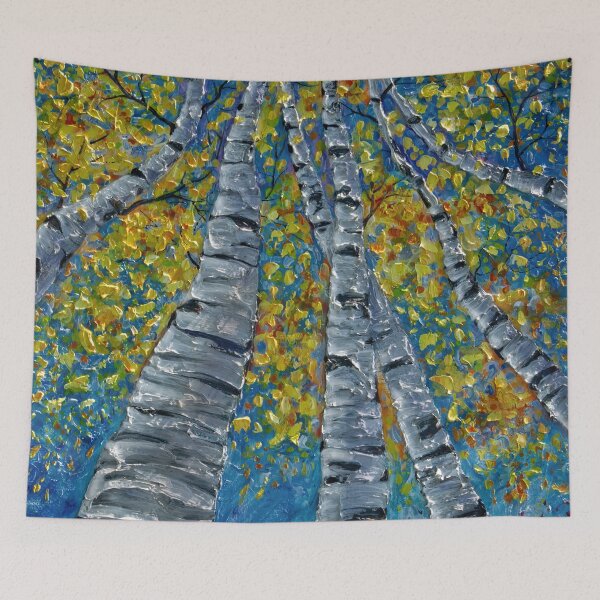 Item preview, Painted Whimsy Aspen Trees  Palette Knife  designed and sold by Rocky Mountain Artistry.