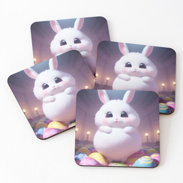 Item preview, Anime Cute White Bunny - 06 designed and sold by Rafael Branco.