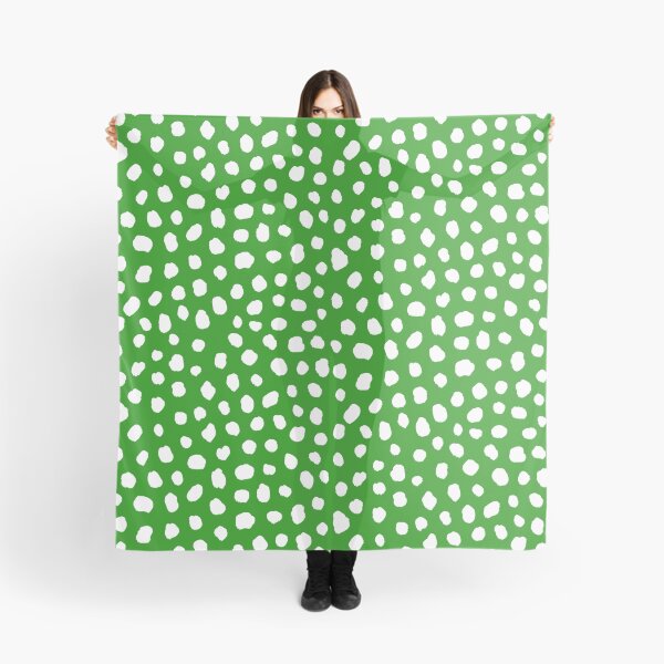 Item preview, White and Green, Animal Print, Brush Stroke Spots designed and sold by OneThreeSix.