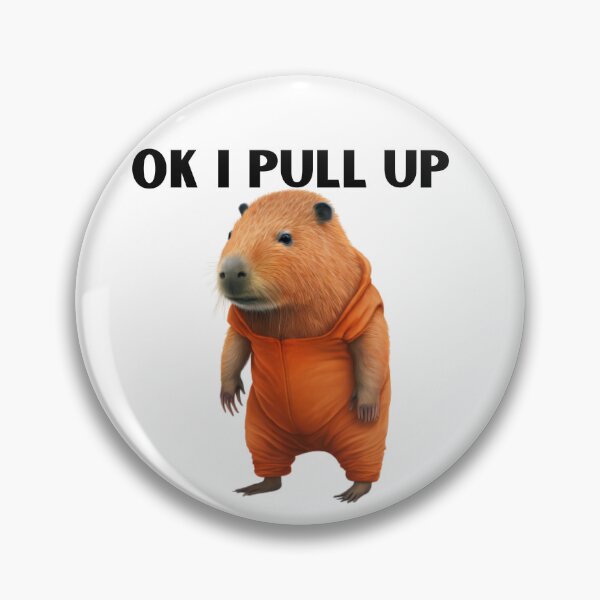 Item preview, Ok I Pull Up Capybara Meme designed and sold by dencha.