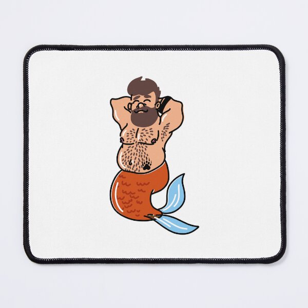 Item preview, Gay Bear Little Merman for Beach Wear and Wall Decor - Gay Bear Merman pride month designed and sold by ItalianCub.