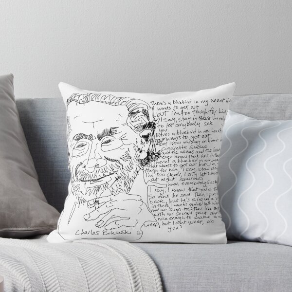 Vista previa del artículo con la obra «Charles Bukowski», diseñado y vendido por RAMphilosophy.