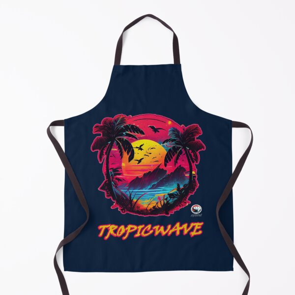 Item preview, Tropicwave: a tropical synthwave sunset designed and sold by Arktos-Design.
