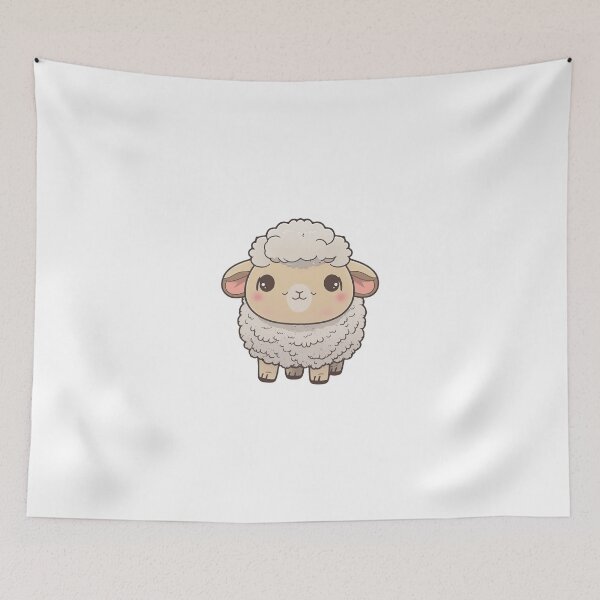 Item preview, sweet white sheep designed and sold by forgottenattic.