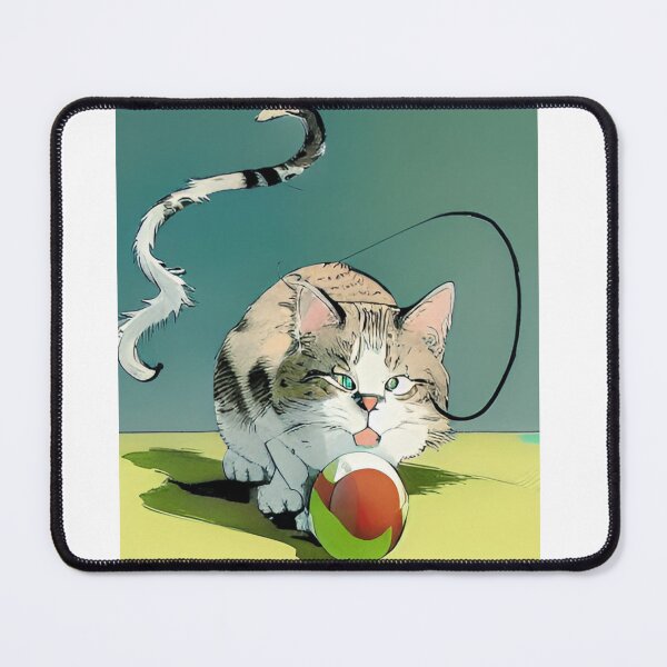Item preview, Cat Playing With A Ball Of St classic designed and sold by SociableAnimals.