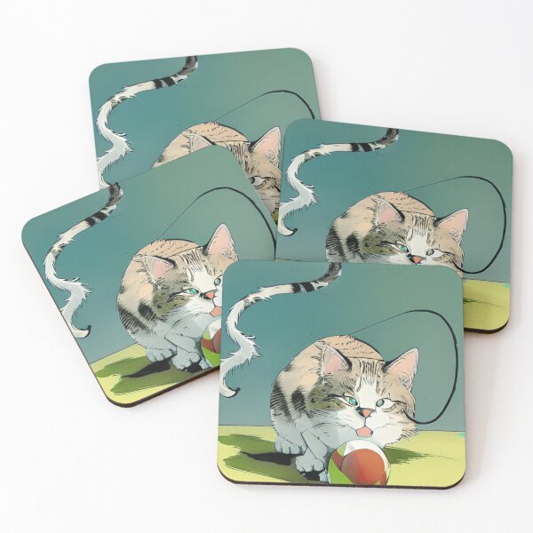 Item preview,  Cat Playing With A Ball Of St classic designed and sold by SociableAnimals.