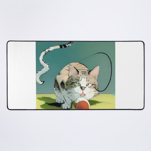 Item preview, Cat Playing With A Ball Of St classic designed and sold by SociableAnimals.