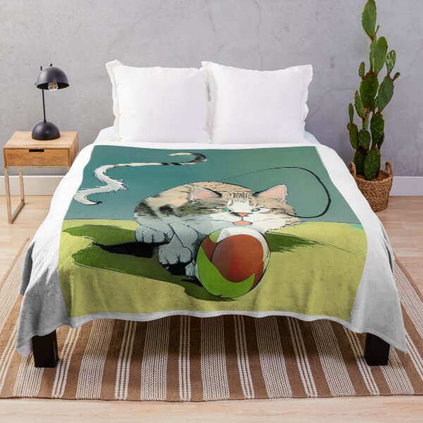 Item preview,  Cat Playing With A Ball Of St classic designed and sold by SociableAnimals.