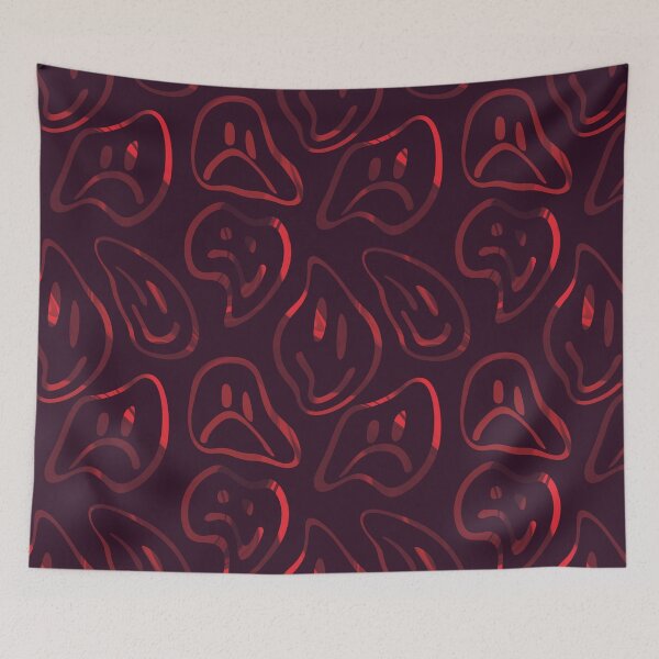 Item preview, Smile flow - Blood red designed and sold by LanaMaesDesign.
