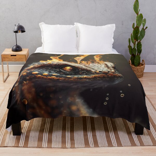 Item preview, snake in fire designed and sold by WallArtExclusiv.