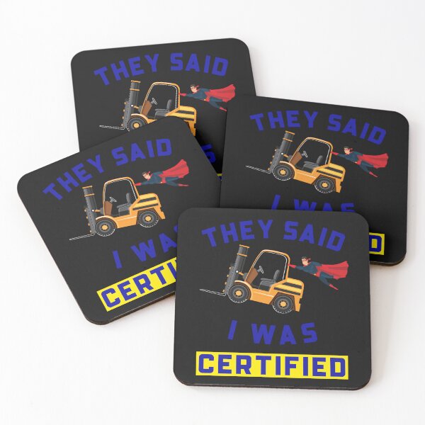 Item preview, Forklift Superhero They Said I Was Forklift Certified NFGB designed and sold by TeamsterLife.