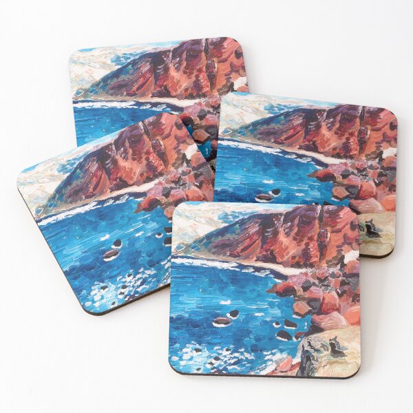 Item preview, Red Sand Beach designed and sold by Key and Sea Creative.