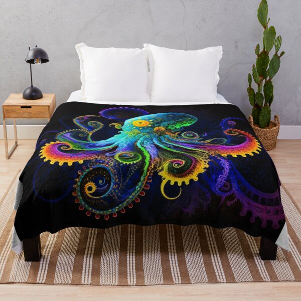Item preview, Octopus 0022, The fluid movement of an octopus is artfully captured in this mesmerizing digital masterpiece designed and sold by randycolby.