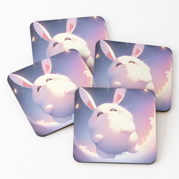 Item preview, Anime Cute White Bunny - 08 designed and sold by Rafael Branco.