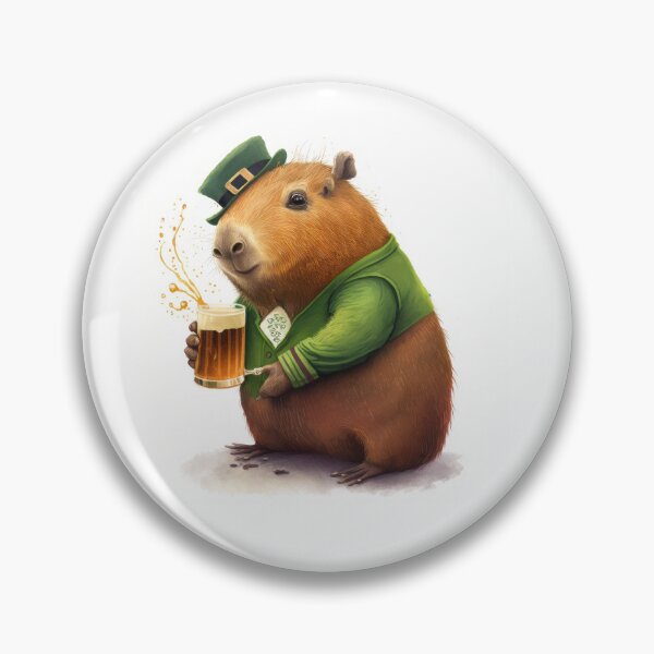 Item preview, Irish Capybara Sticker designed and sold by Animally-Ai.