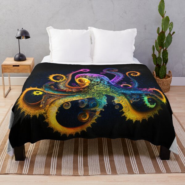Item preview, Octopus 0024, A colorful and complex octopus-inspired design, brought to life with digital artistry designed and sold by randycolby.