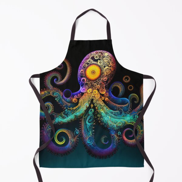 Item preview, Octopus 0025, A mesmerizing blend of mathematics and creativity, depicting an otherworldly octopus designed and sold by randycolby.