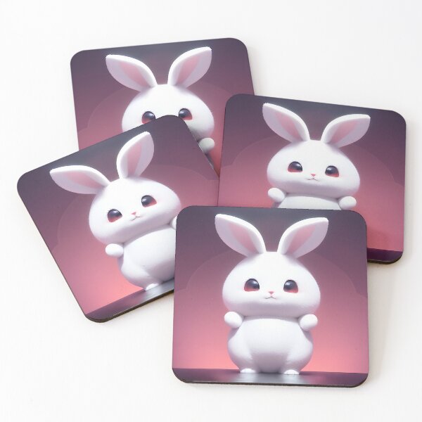 Item preview, Anime Cute White Bunny - 09 designed and sold by Rafael Branco.