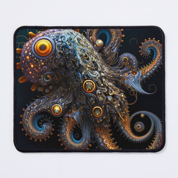 Item preview, Octopus 0030, A mesmerizing interplay of light and color, creating an otherworldly digital octopus designed and sold by randycolby.