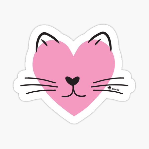 Item preview, Pink Heart Cat designed and sold by NitostixRB.