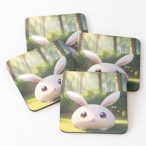 Item preview, Anime Cute White Bunny - 10 designed and sold by Rafael Branco.