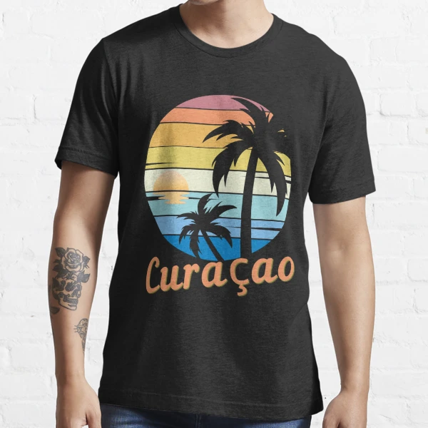 CURACAO - Top Caribbean Islands, National Beach Day, Tropical Vacation,  Sunset Essential T-Shirt for Sale by Sun Sand & Sea Art