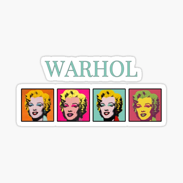 ANDY WARHOL MARILYN MONROE POP ART - Shot Marilyns Sticker