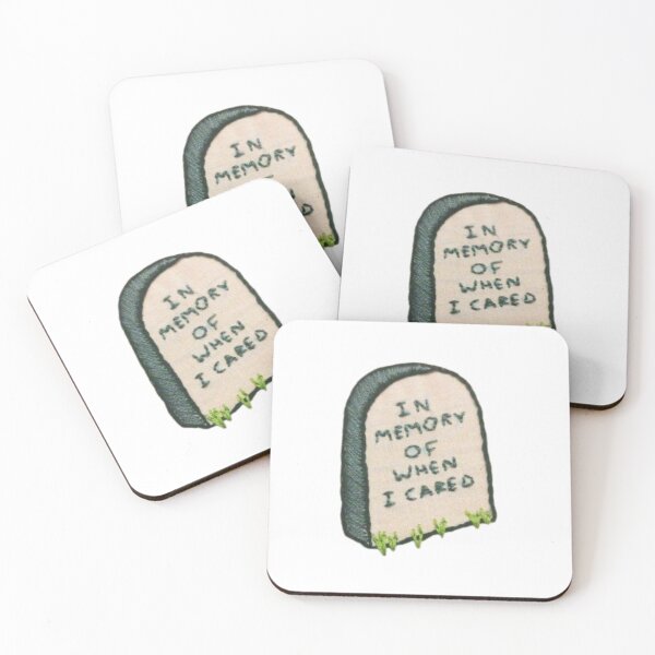 Item preview, in memory of when i cared tombstone designed and sold by indie cottage.