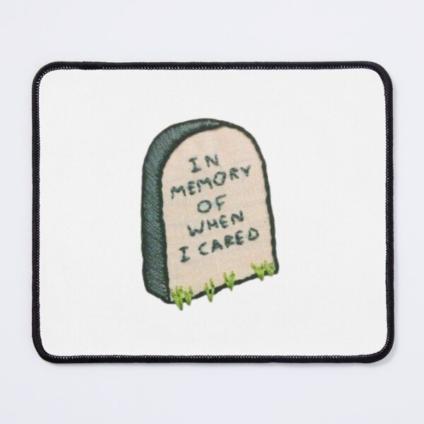 Item preview, in memory of when i cared tombstone designed and sold by indie cottage.