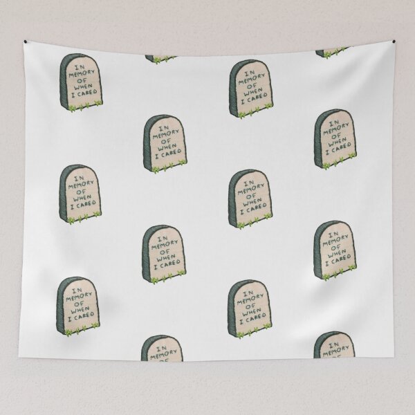 Item preview, in memory of when i cared tombstone designed and sold by indie cottage.